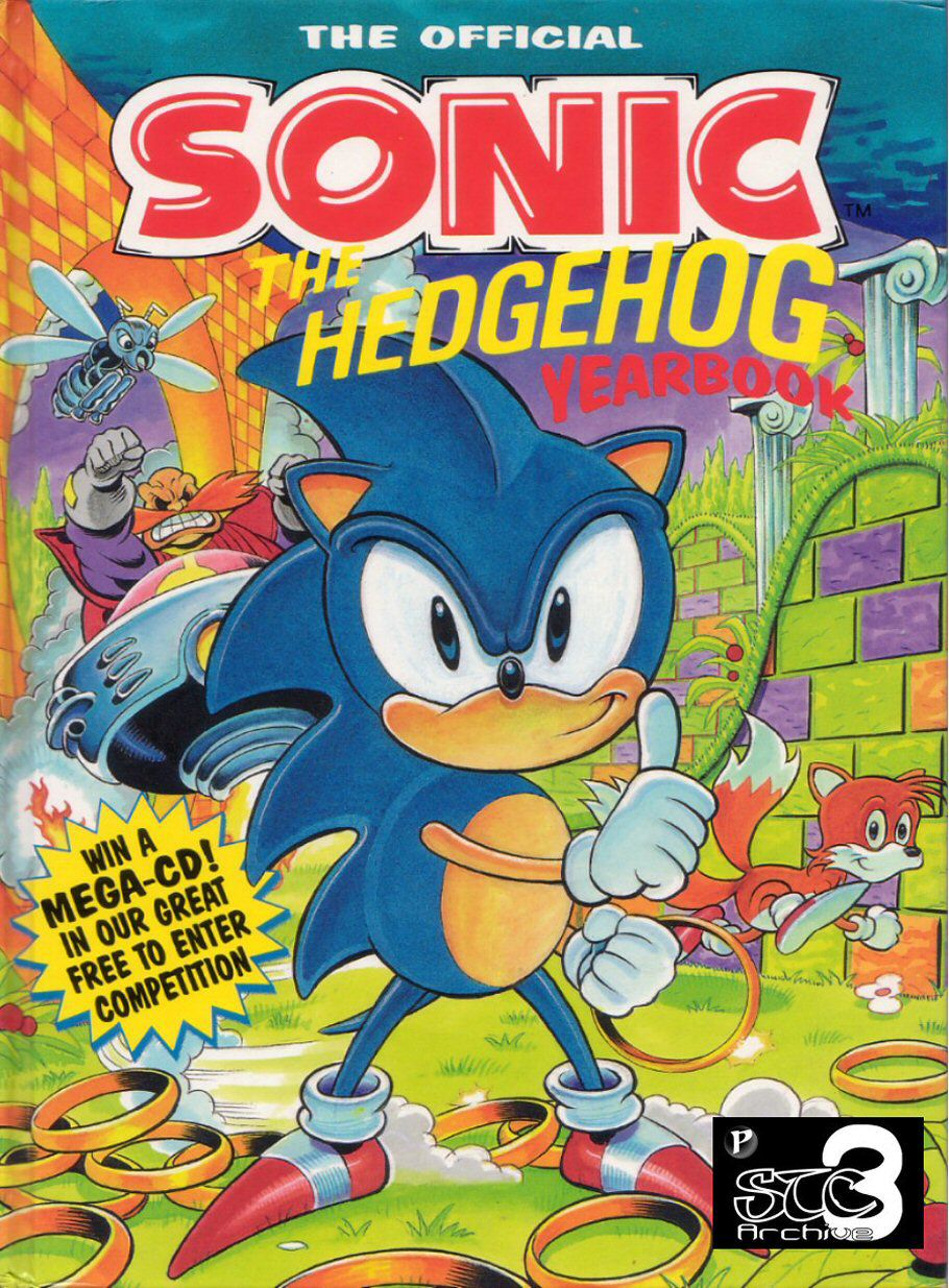 Sonic the Hedgehog Yearbook 1991 Cover Page